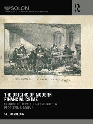 cover image of The Origins of Modern Financial Crime